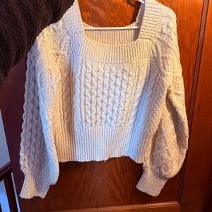 Miss Selfridge Knit Square Neck Sweater